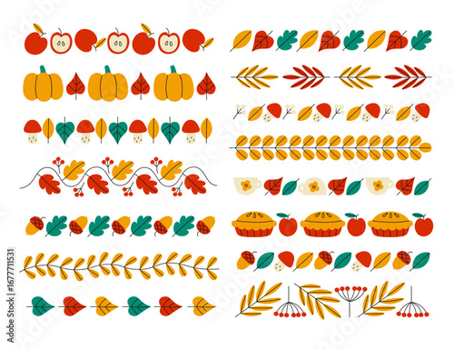 Autumn Harvest Decorative Borders