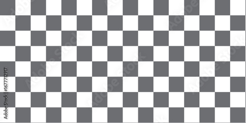 Black and white checker pattern vector illustration. Abstract checkered chessboard or checkerboard for game, grid with geometric square shape, race or rally flag and mosaic floor tile. EPS 10