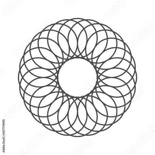 Mid century round spring frame