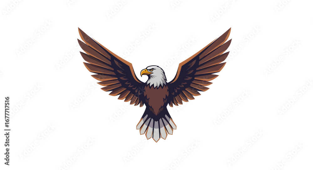 Fototapeta premium Wildlife Action Shot, Nature Setting, Illustration Viewpoint, Majestic Bird Concept