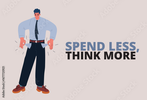 Vector illustration of man in stress, symbolizing career challenges, responsibility, and overwork
