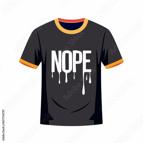 NOPE Drip Typography T-Shirt Design
