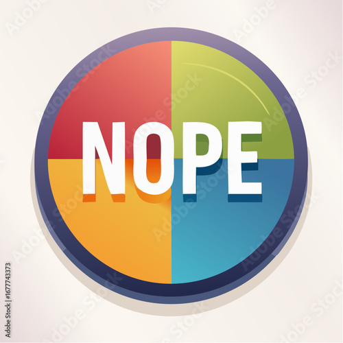 NOPE button with Gradient