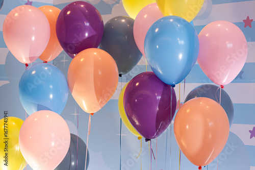 colorful balloons background