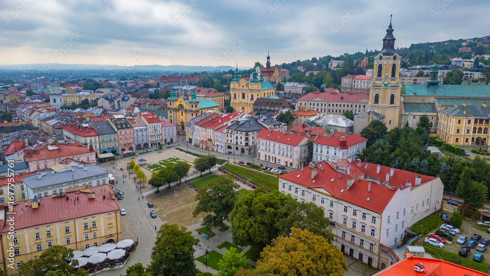 Fototapeta premium Panorama view of Przemysl in Poland