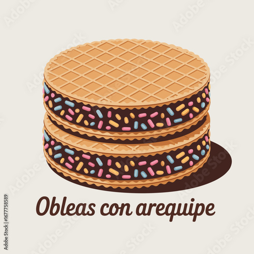 Obleas con Arequipe Colombian Wafers