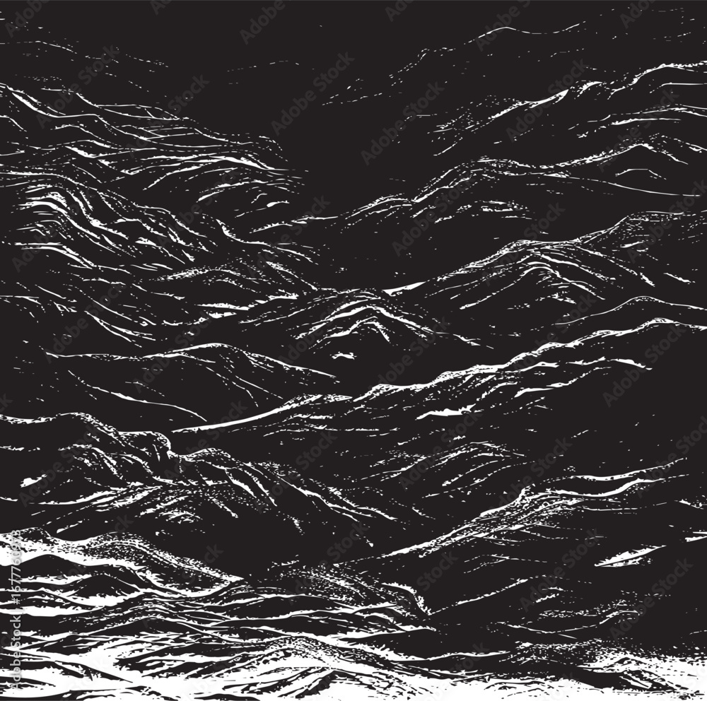 Obraz premium Black and white geometric pattern. Tileable texture background.