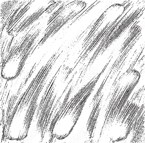 Vector brush stroke texture. Distressed uneven grunge background. Abstract distressed vector illustration. Overlay over any design to create interesting effect. Black isolated on white. EPS10