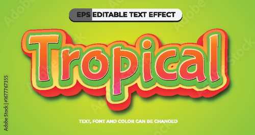 Tropical Editable Text Effect