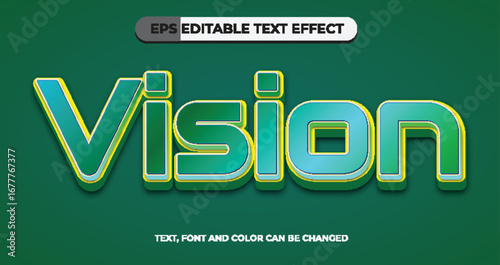 Vision Editable Text Effect