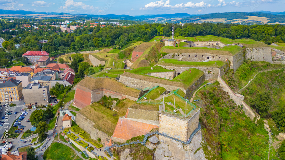 Fototapeta premium Panorama of Klodzko fortress in Poland