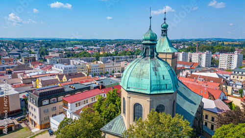 Φωτογραφία Panorama view of Havlickuv Brod and Church of the Assumption of
