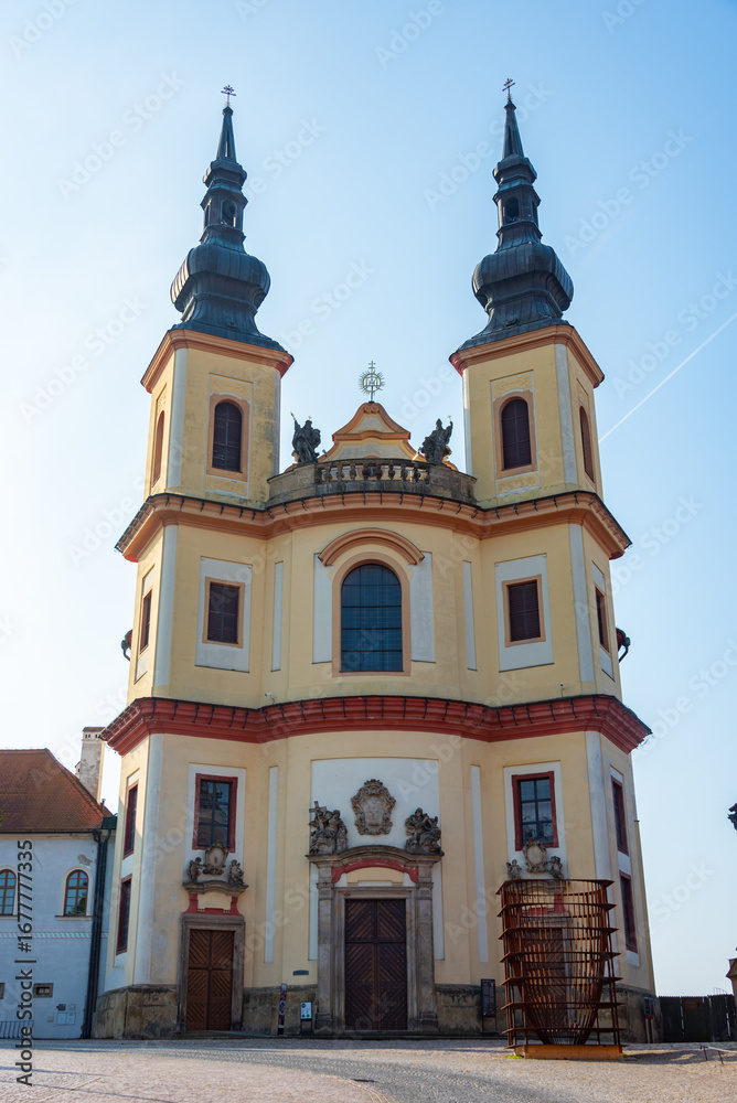 Fototapeta premium Piarist Church of the Discovery of the Holy Cross in Litomysl, C