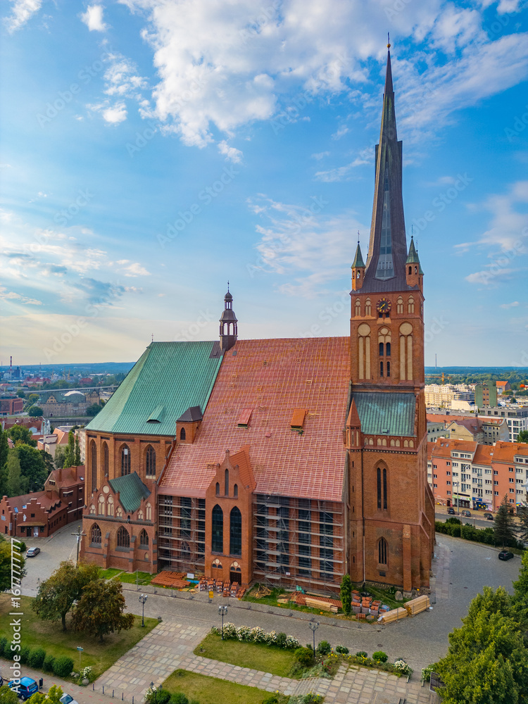 Fototapeta premium Archcathedral Basilica of St. James the Apostle in Szczecin, Pol