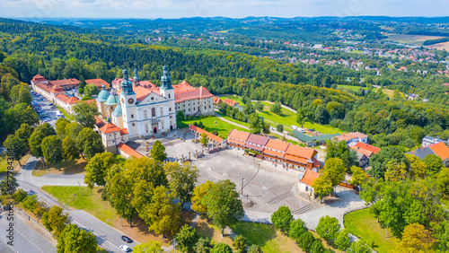 Tablou pe pânză Kalwaria Zebrzydowska monastery in Poland during a sunny day