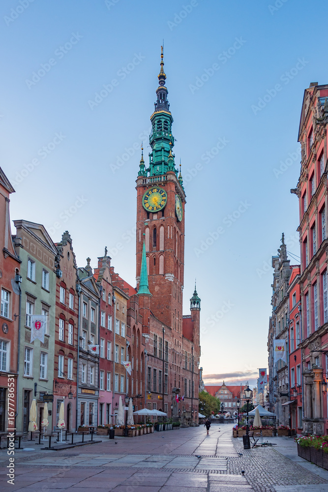 Fototapeta premium Town hall in Gdansk, Poland