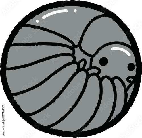 A Shy Roly-Poly Curled into a Perfect Little Ball