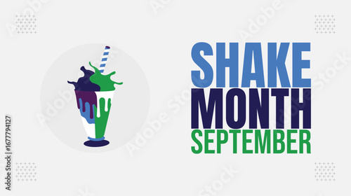 Shake Month Celebration,  Sweet and Creamy Drinks design templet 