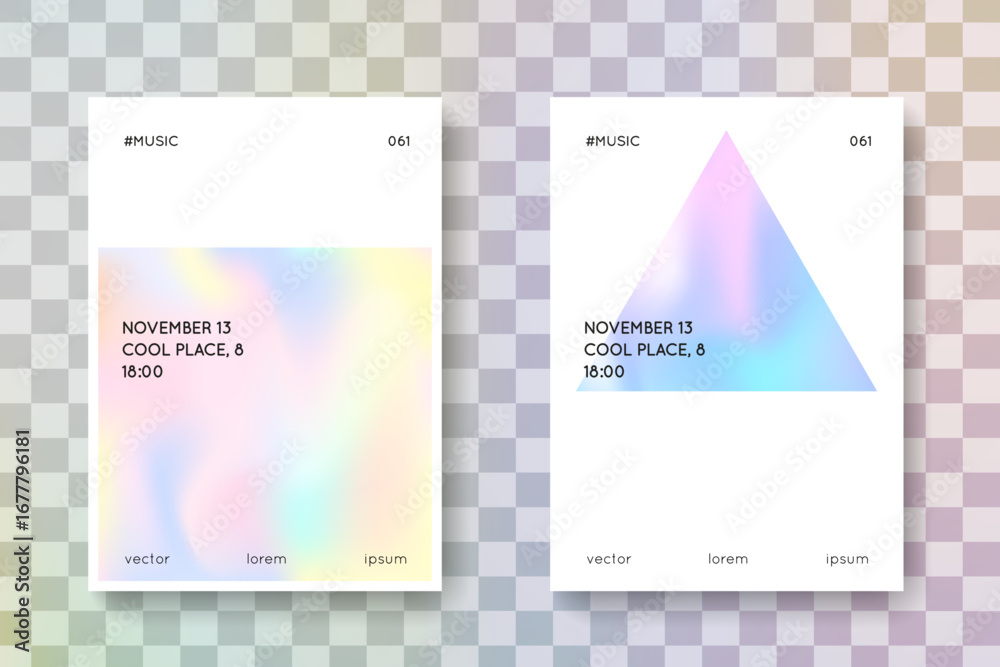 Fototapeta premium 1980 Foil. Colourful Pearl Backdrop. Plastic Design. Chrome Screen. Purple Minimal Label. Iridescent Poster. Neon Background. Pink 1980 Foil