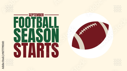 Football Season Starts,  Excitement, Fans, and Game Day design templet