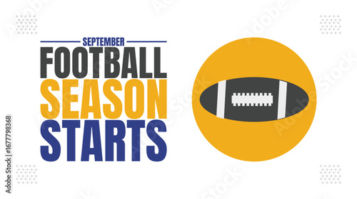 Football Season Starts,  Excitement, Fans, and Game Day design templet