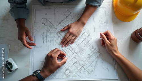 Collaborative planning over architectural blueprints