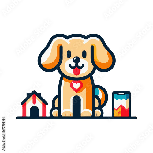 
dog illustration design