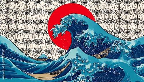 Wave Art;  Japanese;  Design