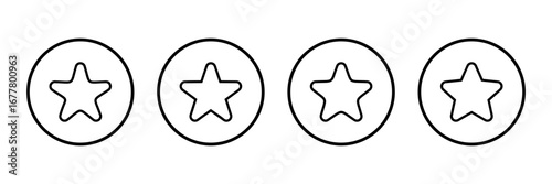 Star icon logo design. rating sign and symbol. favourite star icon
