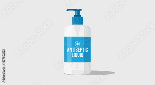 Health, medicine and nursing vector  antiseptic liquid bottle for hand sanitization and hygiene product for healthcare and personal use item