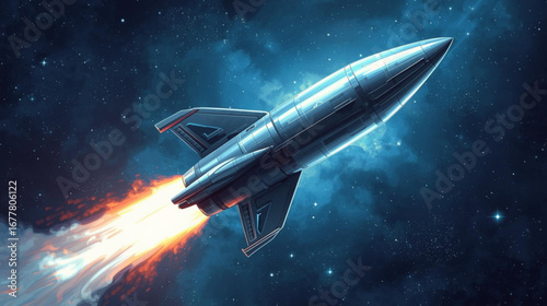 spaceship and space