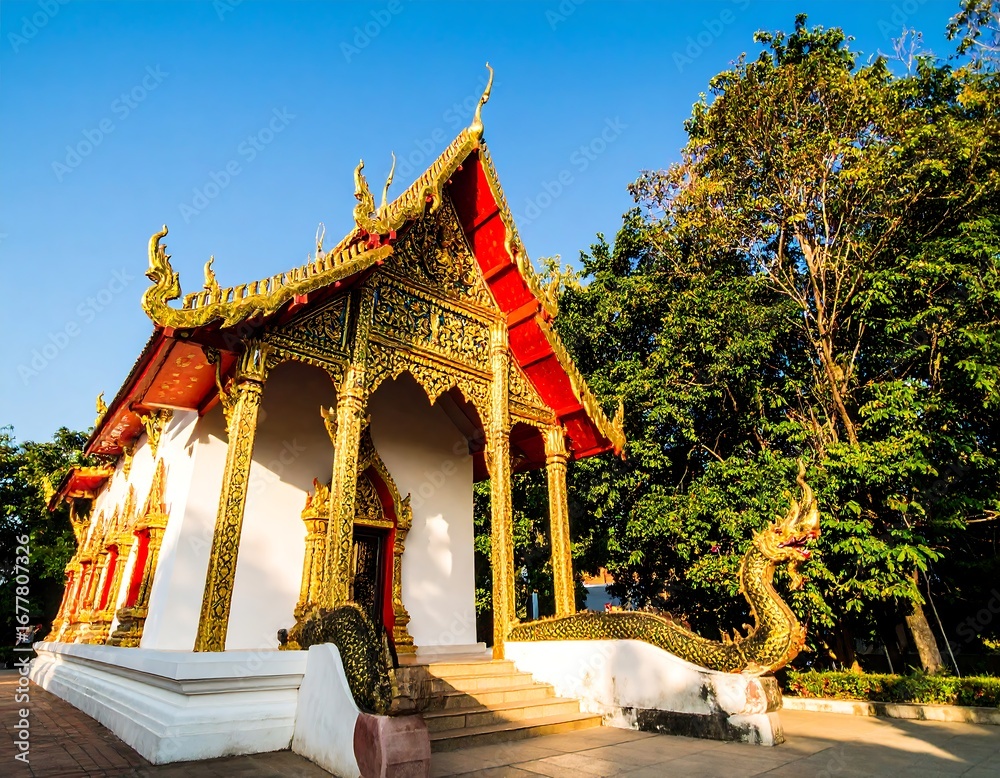 Fototapeta premium Thai Temple Exterior