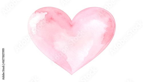 Delicate watercolor heart