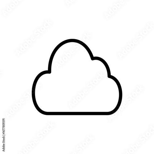 Cloud icon symbol for apps and websites. cloud sign and symbol
