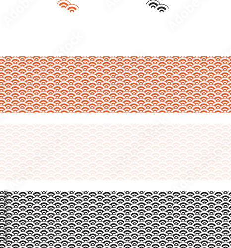 Japanese nature and animals pattern material 16