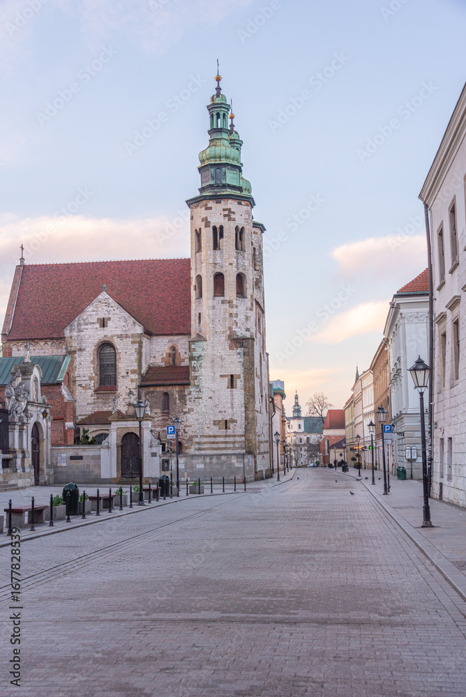 Obraz premium Saint Andrew church in Krakow/Cracow, Poland.