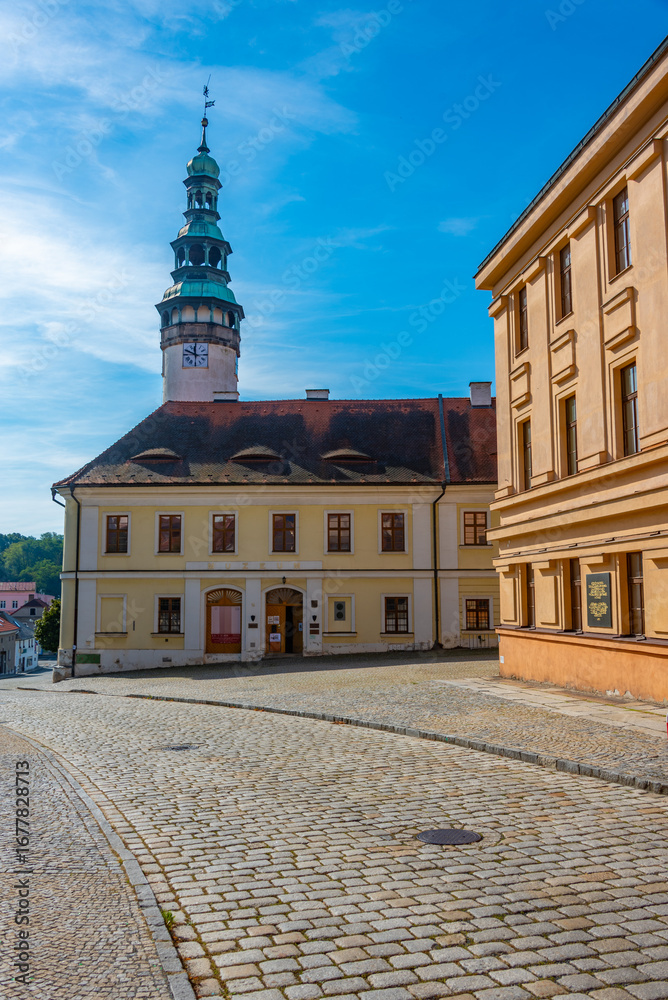 Obraz premium Chodovsky hrad castle and museum of chodsko in Domazlice, Czech
