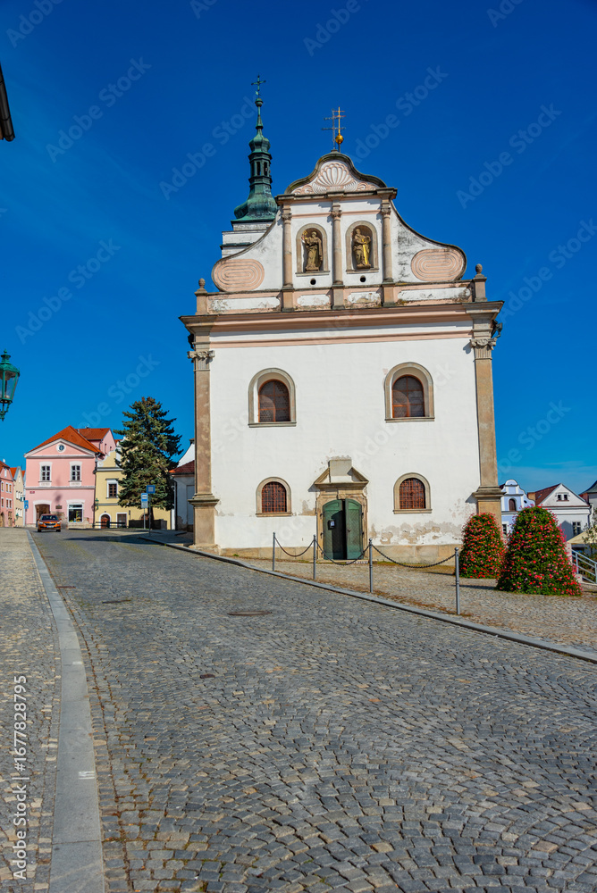 Naklejka premium Saint Peter and Paul church in Horsovsky Tyn, Czech republic