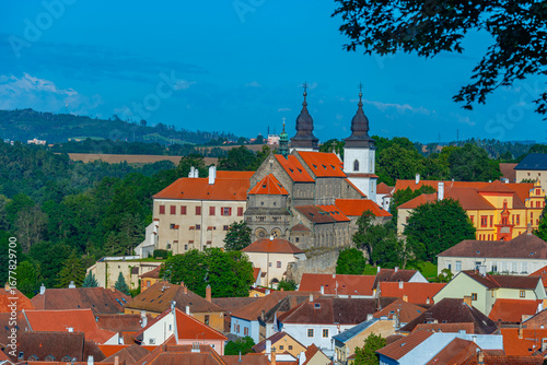 Wallpaper Mural Panorama of Saint Prokop basilica and the jewish quarter in Treb Torontodigital.ca
