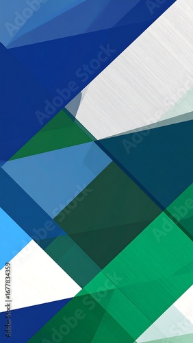 Abstract geometric design with overlapping shapes and vibrant colors