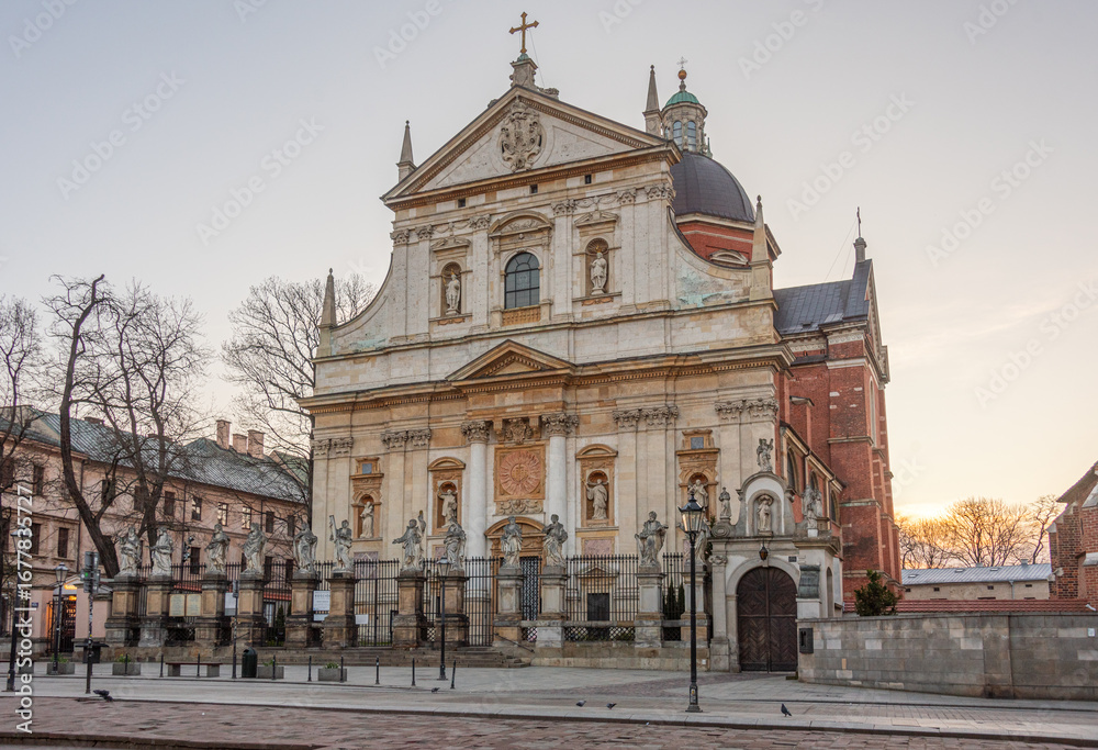 Obraz premium Saints Peter and Paul Church in Krakow/Cracow, Poland.