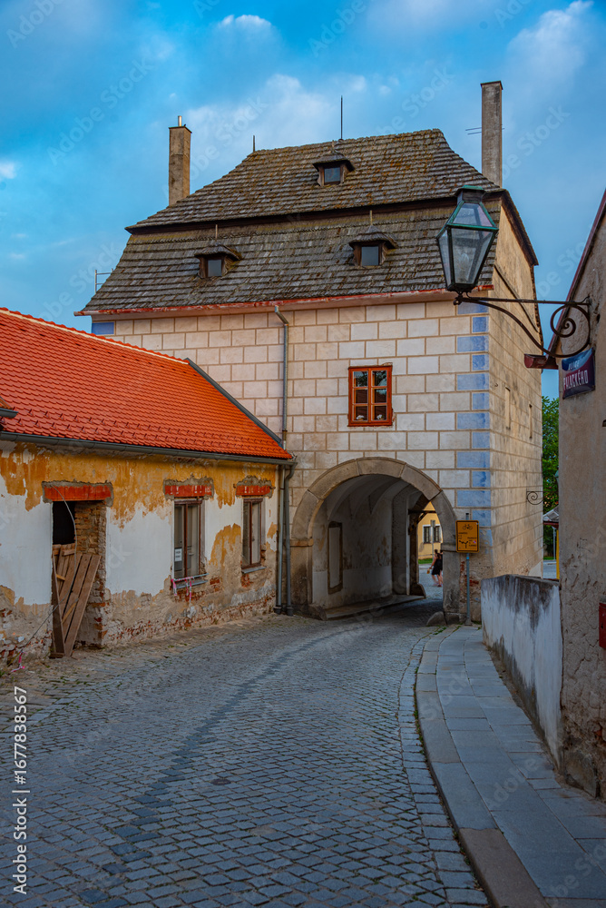 Obraz premium Upper gate at Telc in Czech republic