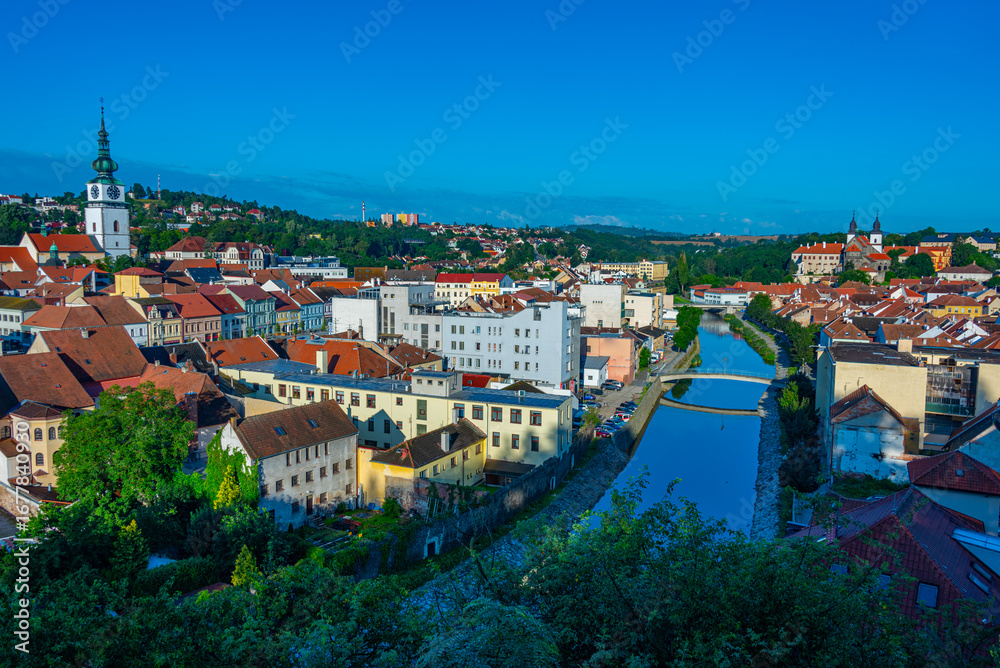 Obraz premium Panorama of Trebic in Czech republic