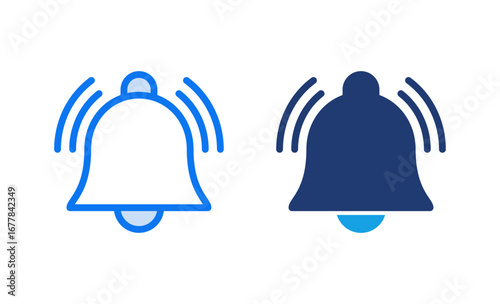 Bell Icon vector illustration. Notification sign and symbol for web site design