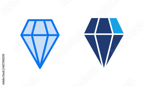 Diamond icon vector illustration. diamond gems sign and symbol