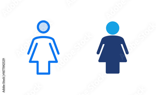 Female icon vector illustration. woman sign and symbol