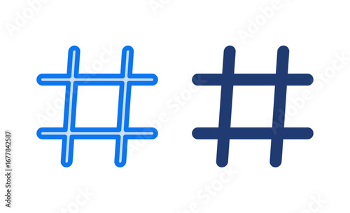Hashtag icon vector illustration. hashtag sign and symbol