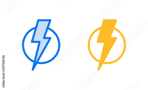Lightning icon vector illustration. electric sign and symbol. power icon. energy sign