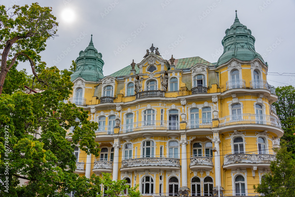 Obraz premium Historical houses at Marianske lazne in Czech republic