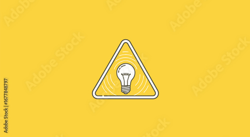 Caution and Innovation Concept.